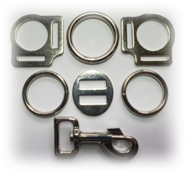 Pferdehalfter / SHE  * Silber-Rot-Silber *